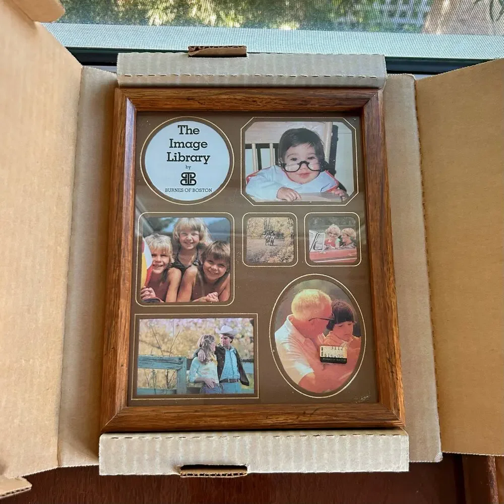 Vintage Burnes of Boston “The Photo Panel” 10 Photo Collage Frame NOS